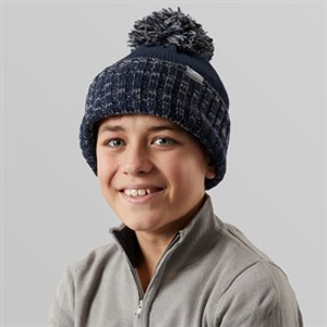 Trespass Junior Nefti Knitted Bobble Hat Navy