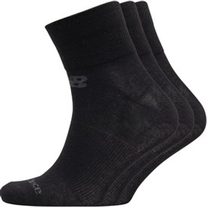New Balance Three Pack Quarter Socks Black