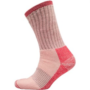 Trespass Womens Springer Merino Wool Trekking Socks Raspberry Marl