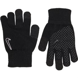 Nike Junior Knitted Tech And Grip Gloves 2.0 Black/Black/White