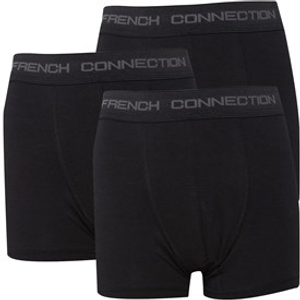 French Connection Boys Three Pack Boxers Black