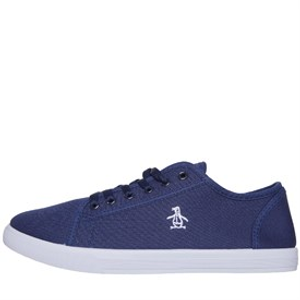 Original Penguin Mens Sparton Canvas Pumps Navy