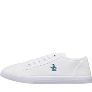Original Penguin Mens Sparton Canvas Pumps White
