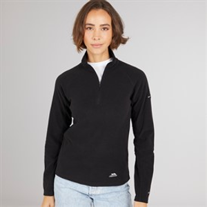 Trespass Womens Shiner 1/2 Zip Micro Fleece Black