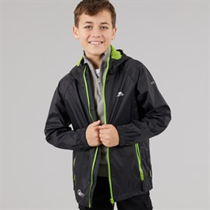 Trespass Junior Boys Qikpac Waterproof Jacket Black