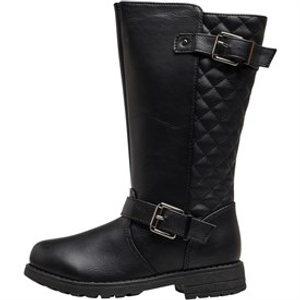 Fluid Girls Buckle Boots Black
