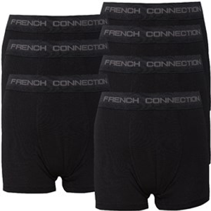 French Connection Boys Seven Pack Boxers Black