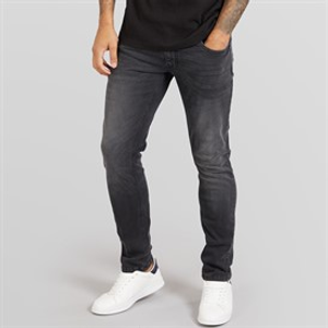 Duck And Cover Mens Maylead Slim Fit Jeans Black