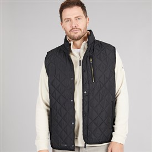 Trespass Mens Forsyth Quilted Gilet Black