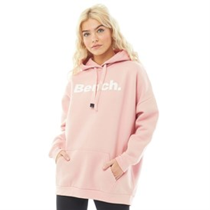 Bench Womens Trademark Oversized Hoodie Pale Pink