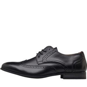 Peter Werth Mens Harrison Round Toe Brogues Black