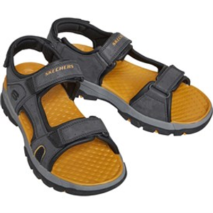 SKECHERS Mens Tresman Hirano Sandals Black