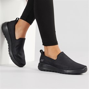 SKECHERS Womens GOwalk Joy Gratify Trainers Black/Black