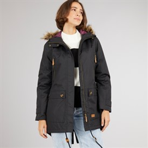 Trespass Womens Clea Insulated Waterproof Parka Black