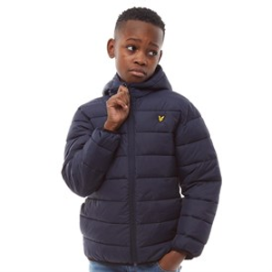 Lyle And Scott Boys Puffer Jacket Navy Blazer