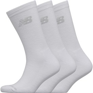 New Balance Three Pack Cushioned Crew Socks White