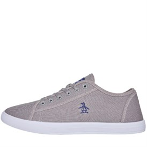 Original Penguin Mens Sparton Canvas Pumps Grey