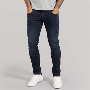 Duck And Cover Mens Maylead Slim Fit Jeans Blue Black