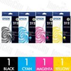 Epson 212 C13T02R192 - C13T02R492 4 Pack Genuine Inkjet Cartridges Combo