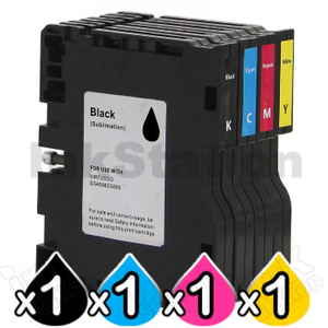 4 Pack Compatible Sawgrass Virtuoso SG400 SG800 Sublimation Ink Cartridges Combo [1BK,1C,1M,1Y]