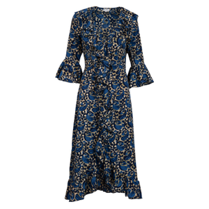 Felicity Midi Dress Navy Swirl (S)