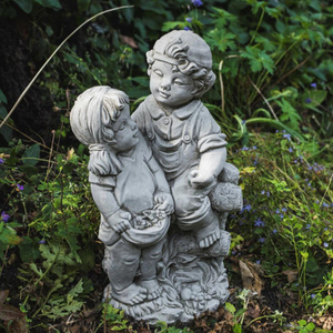 Charming Boy and Girl Sweethearts Statue
