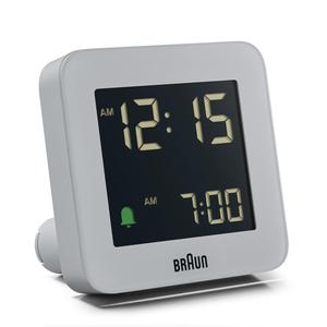 BC09 Braun digital alarm clock - grey