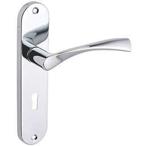 Marvel Lever Lock Door Handle - Polished Chrome - Pair - Designer Levers