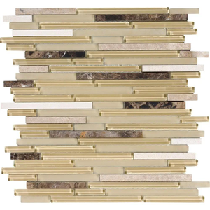 Candy Gloss Liner Blend Glass Mosaic 12x12