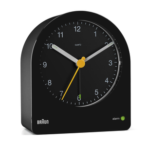 BC22 Braun classic analogue alarm clock - black