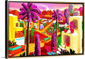 Latin Community with Purple Palms