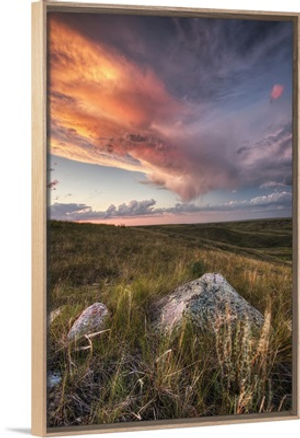 Clouds At Sunset, Grasslands National Park, Saskatchewan, Canada
