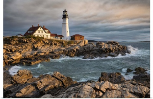Portland Maine Lighthouse at sunrise