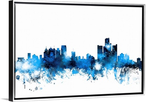 Detroit Michigan Skyline
