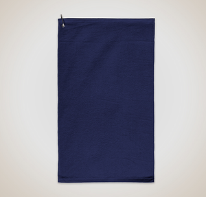 Port Authority Grommeted Microfiber Golf Towel - True Navy