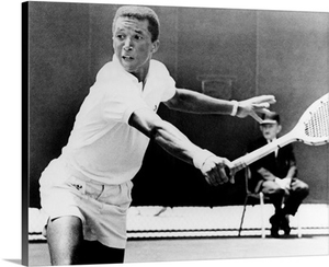 Arthur Ashe, playing for UCLA in a match