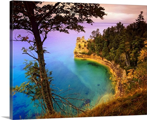Castle Rock overlooking Lake Superior, Pictured Rocks National Lakeshore, Michigan