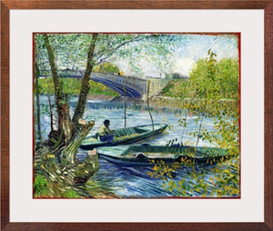 Fishing in Spring, the Pont de Clichy (Asnieres)