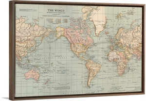 The World - Vintage Map