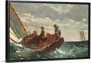 Breezing Up (A Fair Wind), by Winslow Homer, 1873-76