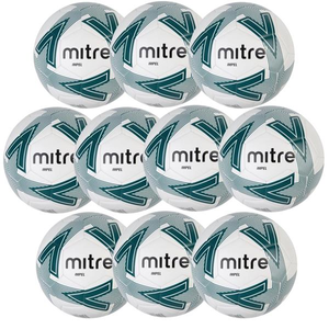 Mitre Impel Training Ball Size 5 Pack of 10 - White