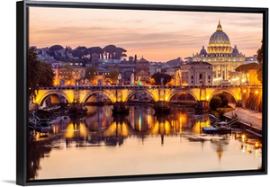 St. Peter's Basilica, River Tober, Vatican City, Italy, Europe