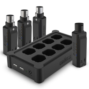 Chauvet DJ  D-Fi XLR Battery Powered Wireless DMX System (1 Transmitter, 3 Receivers)