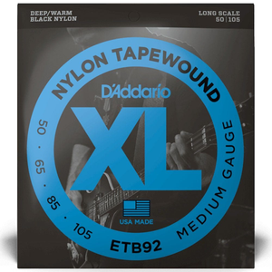 D'Addario ETB92 Nylon Tapewound Bass Guitar Strings - Long Scale (50-105)