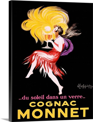 Cognac Monnet Vintage Advertising Poster