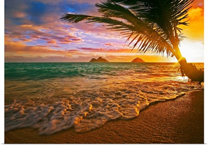 Hawaii, Oahu, Lanikai Beach At Sunrise
