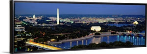 High angle view of a city, Washington DC