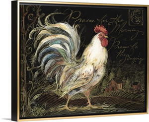 Rooster on Black
