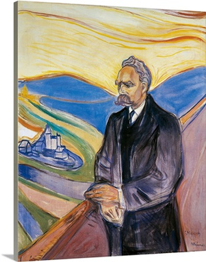 Portrait Of German Philosopher Friedrich Nietzsche
