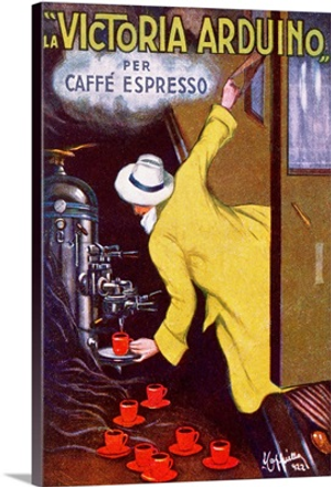 La Victoria Arduino, per Caffe Espresso, Vintage Poster, by Leonetto Cappiello